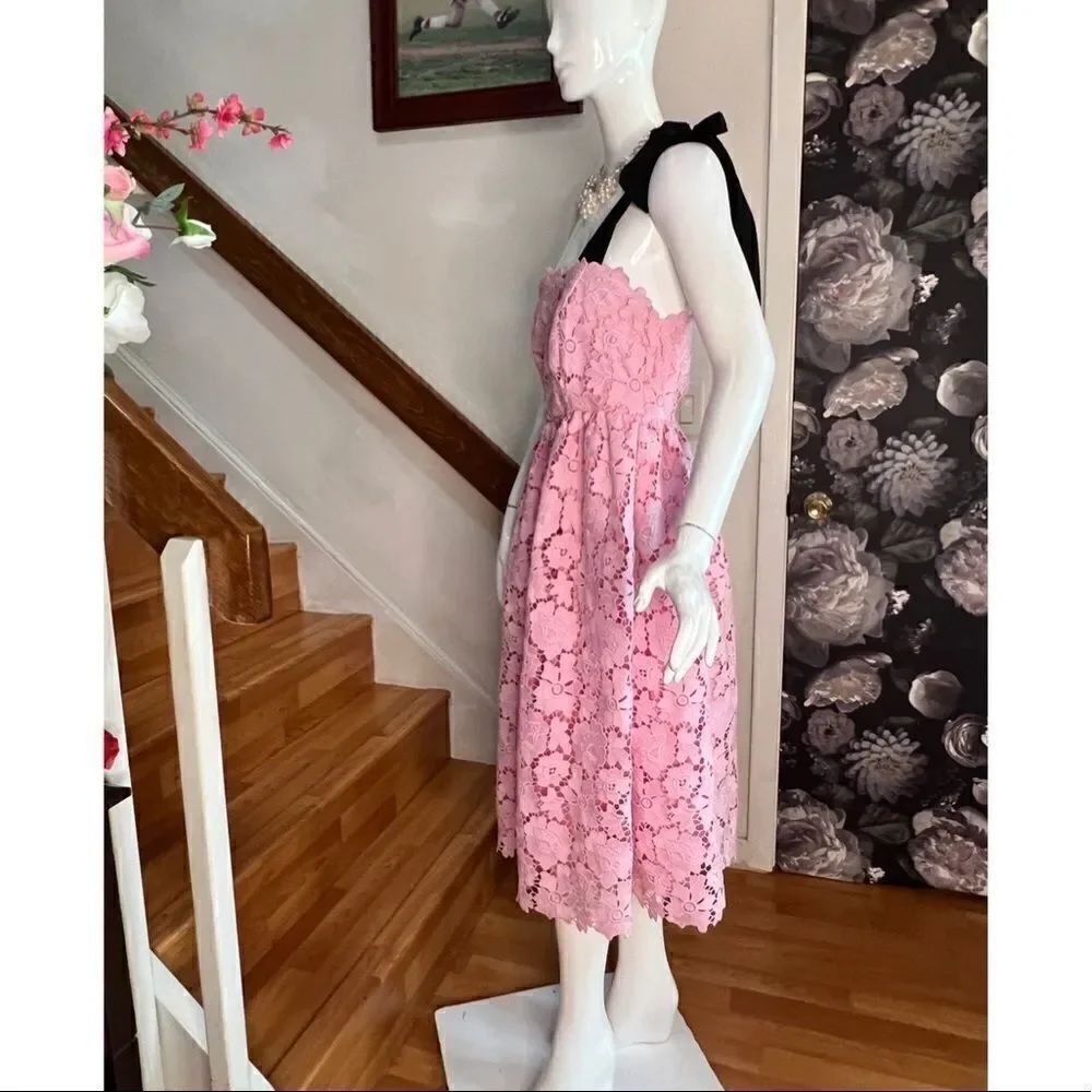 New Maeve One-Shoulder Lace Mini Dress - Picture 6 of 7